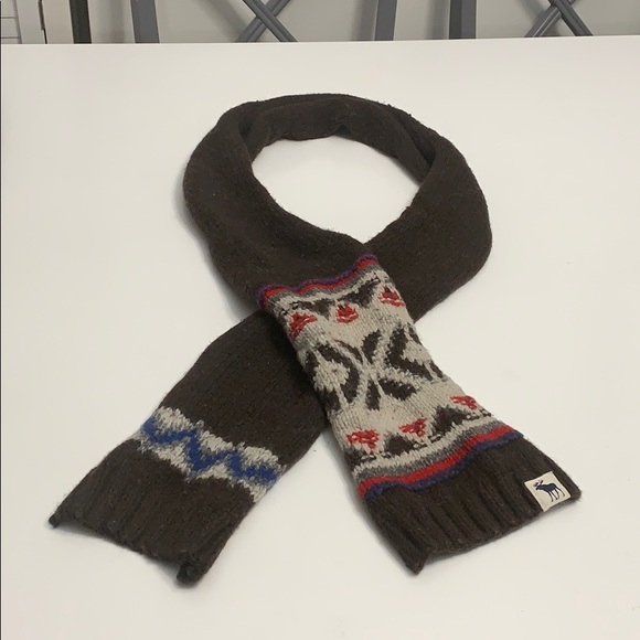 Abercrombie Boys 40% wool scarf about 7” x 63” - Picture 3 of 6